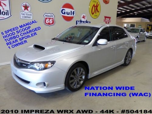 2010 impreza sedan wrx awd,5 speed trans,cloth,17in wheels,44k,we finance!!