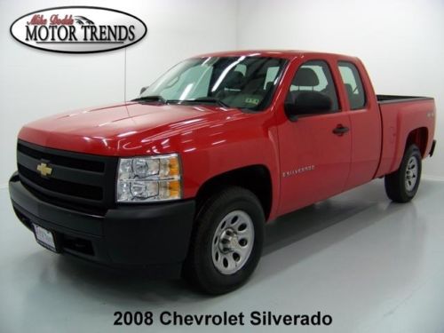 2008 chevy silverado 1500 extended cab 4x4 v8 bedliner cd media input tow 65k