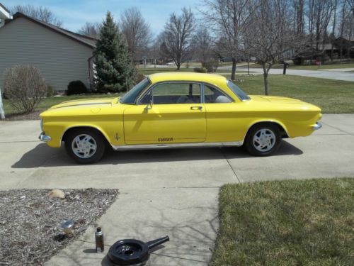 Classic car yellow 2-door great shape has received much tlc 1964 corvair