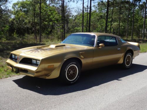 1978 pontiac firebird trans am 29,750 miles w72 400ci 4-speed solar gold paint