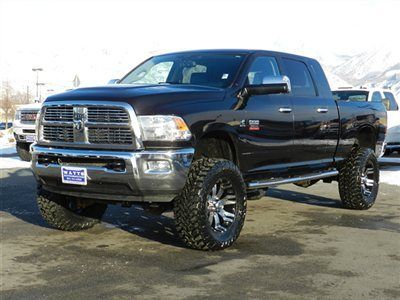 Mega cab slt laramie 4x4 cummins diesel custom lift wheels tires new auto nav