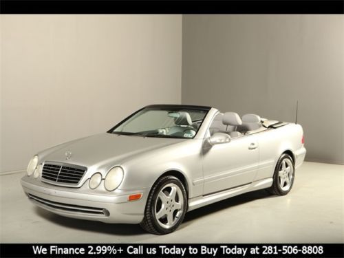 2002 mercedes clk430 convertible leather wood amg alloys clean carfax autocheck