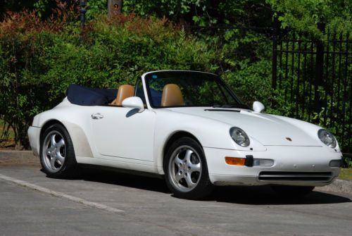 Porsche 1996 993 carrera cabriolet 911 6-spd manual 2nd owner