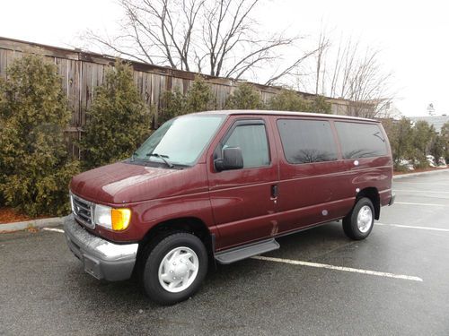 2006 ford e-350 xlt super duty advance trac rsc 47,265 miles burgundy van