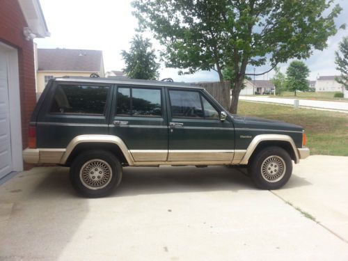 1993 jeep cherokee country - green