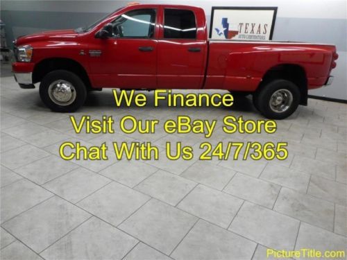 08 ram 3500 slt crew cab 4x4 6.7 cummins diesel dually  we finance texas