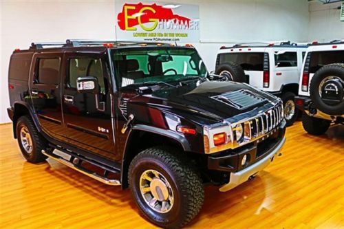 2008 hummer h2 luxury for sale~rare black &amp; sedona~1 owner~27k~100% stock~loaded