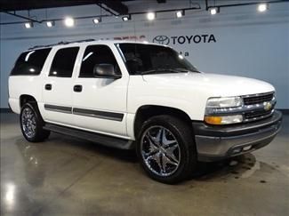 2004 chevy suburban lt 2wd leather dvd 3rd row 20" wheels tow package