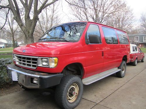 1992 ford e-350 4x4 diesel 12 passenger van