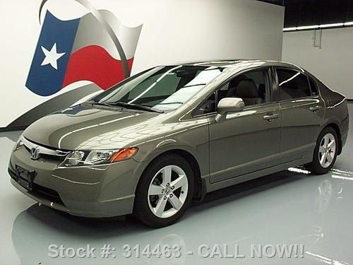 2008 honda civic ex-l auto htd leather sunroof nav 69k! texas direct auto