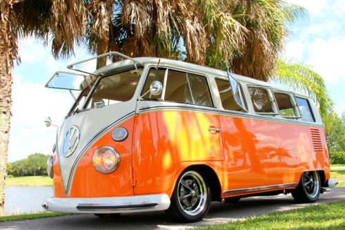 1967 deluxe vw bus custom lowered full rotisserie restoration only 1,100 miles