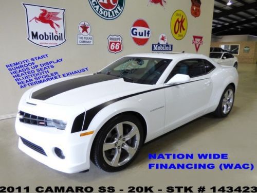 2011 camaro ss,remote start,sunroof,hud,htd lth,b/t,polish 20&#039;s,20k,we finance!!