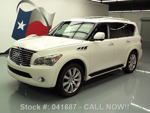 2013 infiniti qx56 4x4 theater sunroof nav dvd 22&#039;s 22k texas direct auto