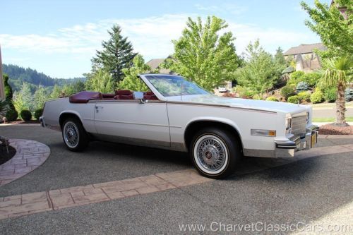 1984 cadillac eldorado convertible - 2,798 actual miles! like-new!