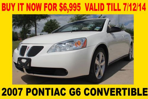 2007 pontiac g6 hard top convertible,clean title,rust free