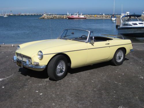 1967 mgb roadster, black plate california car, runs and drives great