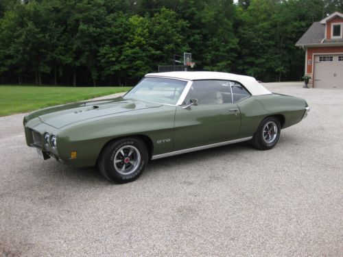 1970 pontiac gto convertible all original with paperwork