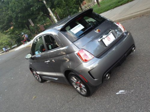 2012 fiat 500 abarth coupe silver  one owner manual trans turbo