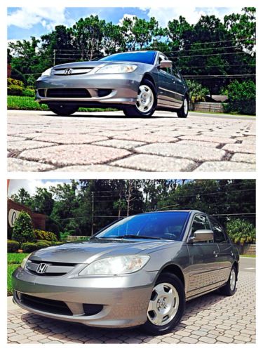 2004 Honda Civic HYBRID 1.3L 137k Florida Car No Rust 41MPG NO RESERVE, image 7