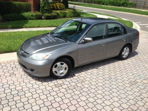 2004 Honda Civic HYBRID 1.3L 137k Florida Car No Rust 41MPG NO RESERVE, image 8