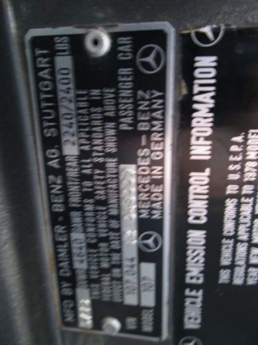 1978 Mercedes-Benz 450SL Base Convertible 2-Door 4.5L, US $10,500.00, image 7