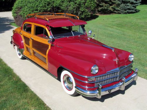 1947 chrysler town &amp; country sedan woodie woody. ccca full classic. no reserve!!