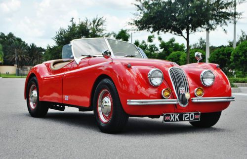 Spectacular replica just 14,372 miles 1954 jaguar xk120 convertible 327 v-8 auto