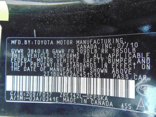 2010 Toyota Corolla S, US $12,500.00, image 5