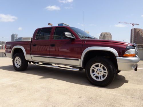 1 owner tx 2003 dodge dakota slt v8 4.7l 4x4 auto leather drives great like new