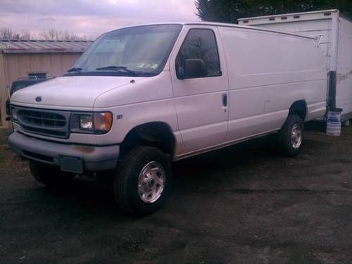 1999 ford e250 extended cargo van with 4x4 !  quigley conversion