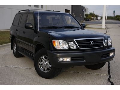 *one owner 02 lexus lx470 black- navigation leather 3rd row excellent inside/out