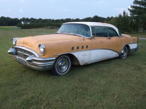 1955 rare buick roadmaster 2 door hardtop power windows, seats. orig. classic