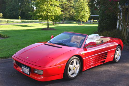 1994 ferrari 348 spider with 10838 original miles.