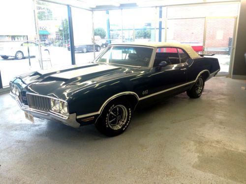 1970 oldsmobile 442 convertible loaded with options rallye pack tic toc tach