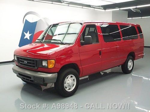 2007 ford e350 extended 15-passenger van 5.4l v8 76k mi texas direct auto