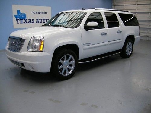 We finance!!!  2008 gmc yukon xl denali awd auto roof nav rcamera tv 3rd row xm!