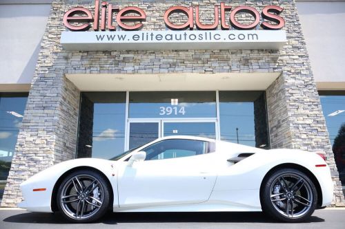 2018 ferrari 488 488 spider pearl white loaded with carbon fiber 5k miles