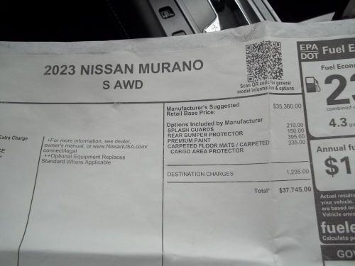 2023 Nissan Murano, US $18,000.00, image 16