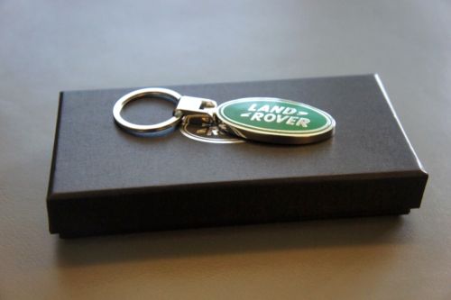 NIB Genuine Land Rover Basic Classic Logo Stainless Steel keychain Dealership, US $15.00, image 3