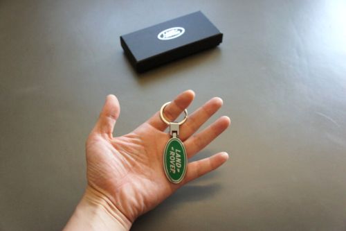 NIB Genuine Land Rover Basic Classic Logo Stainless Steel keychain Dealership, US $15.00, image 10