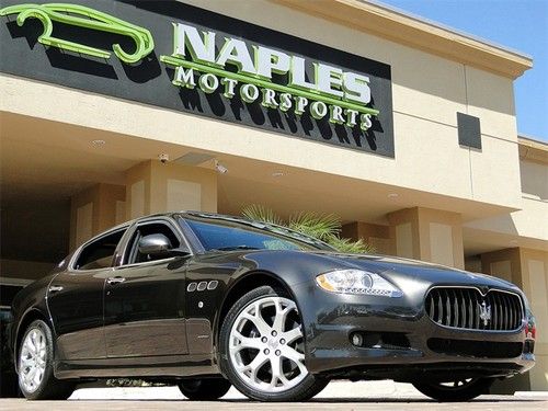 2009 maserati quattroporte grigio granito, bose, navigation, rear parking sensor