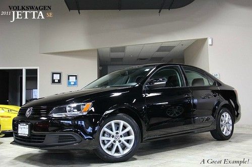 2011 volkswagen jetta se sedan black/black 5speed clean loaded &amp; serviced! wow!$
