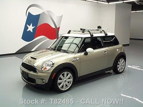 2007 mini cooper s supercharger 6-spd pano sunroof 62k texas direct auto