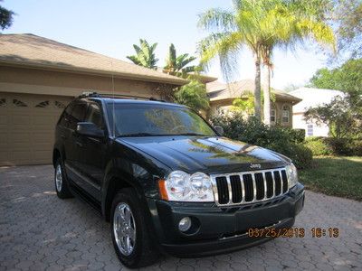 Jeep grand cherokee limited 2wd navigation leather chrome wheels 1 fl owner mint