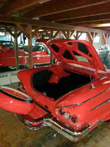 Chevrolet Impala Convertible 1958 Rio Red with the 348 frame off restored, US $84,995.00, image 4