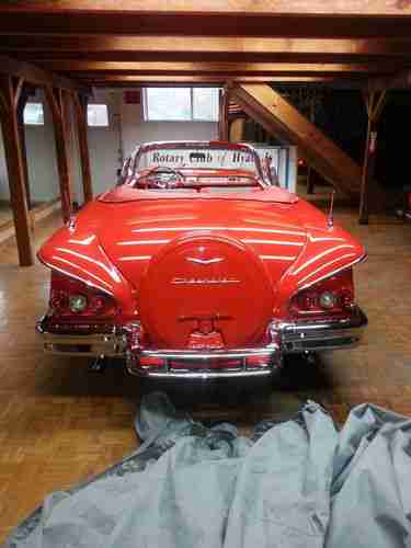 Chevrolet Impala Convertible 1958 Rio Red with the 348 frame off restored, US $84,995.00, image 18
