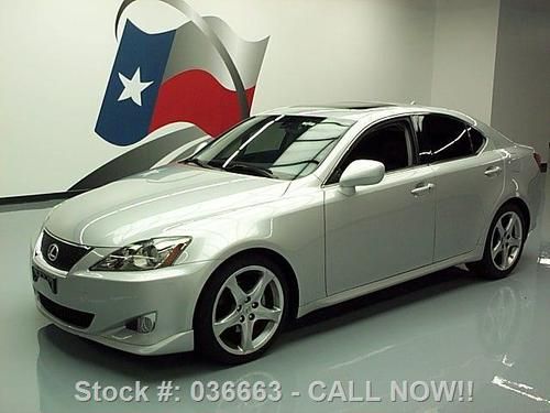 2007 lexus is250 sunroof nav rear cam climate seats 75k texas direct auto