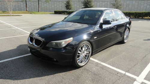 2005 bmw 530i, 125k miles, chrome rims