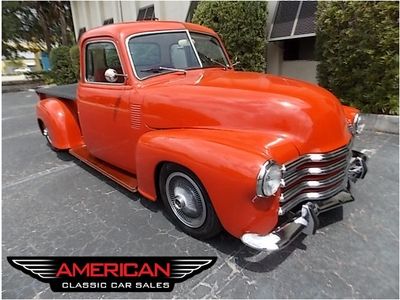 1949 chevrolet 3100 5 window pick up truck resto-mod chevy vortec engine a/c fl