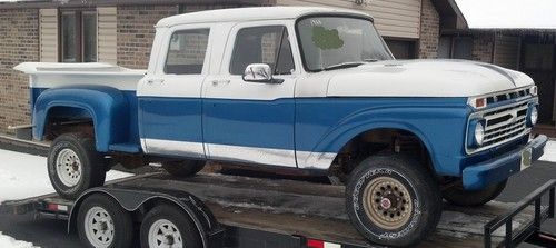 1965 crew cab f-250 classic pickup truck step side ford 4 door quad f100